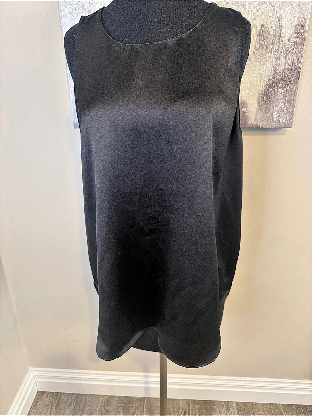 ZARA Black Tunic Top Size XL Like New
